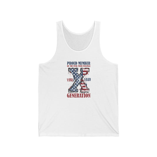 X Unisex Jersey Tank