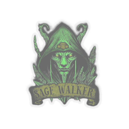 Sage Walker Green Kiss-Cut Stickers