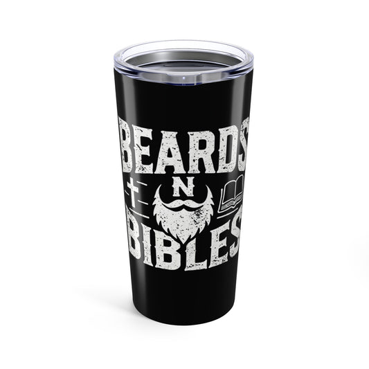 Beards & Bibles 20oz Tumbler - Perfect Gift for Dads & Pastors