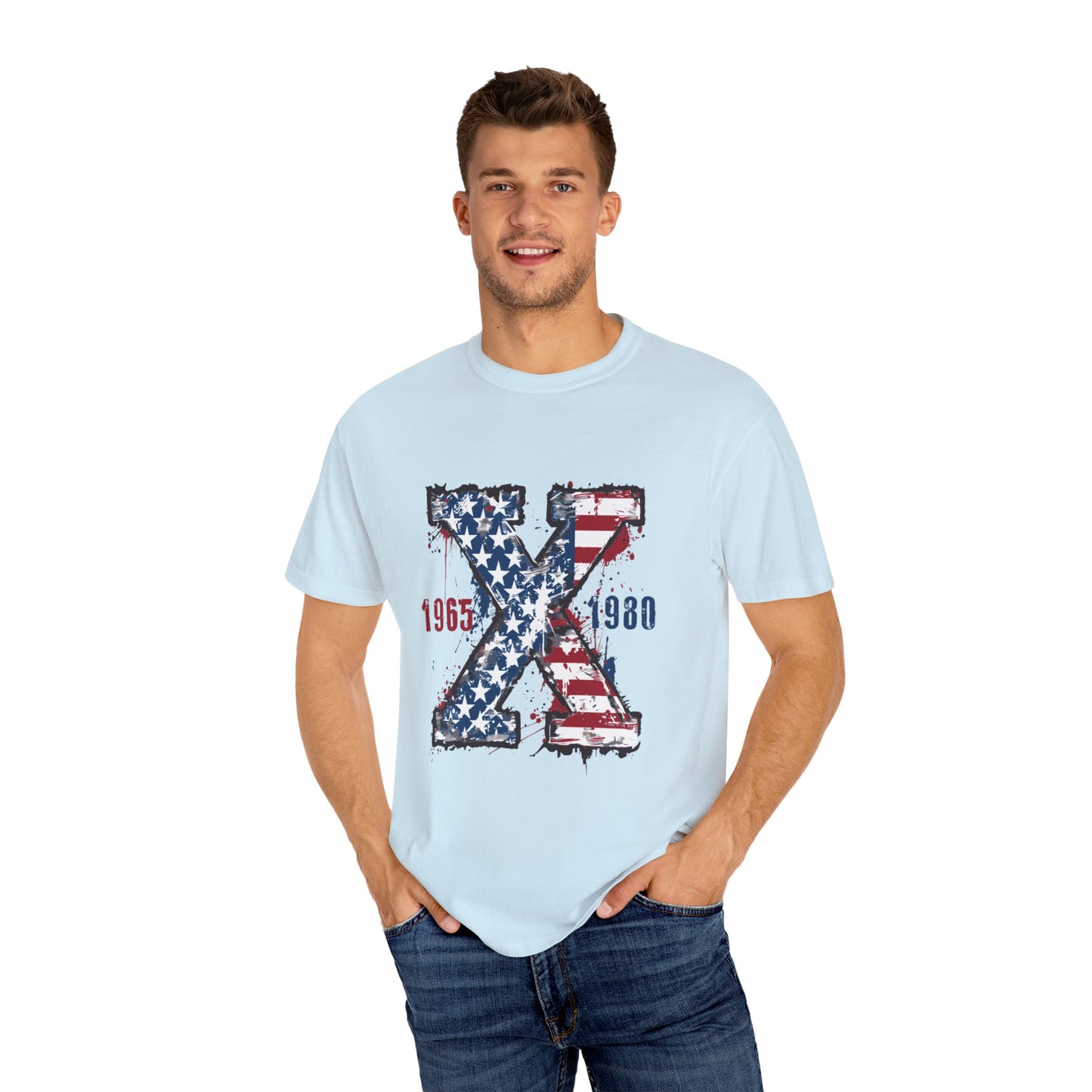 GenX  American Flag Unisex T-Shirt - 1965 1980