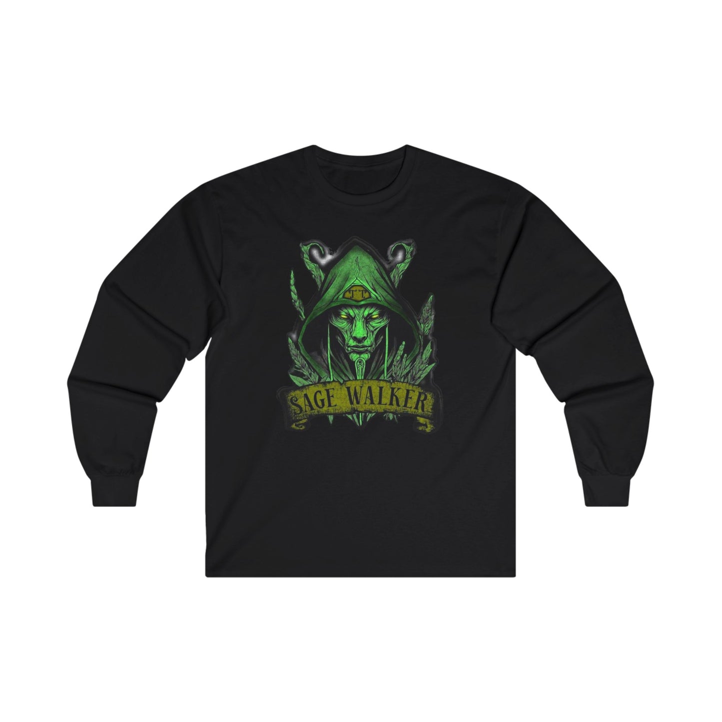 Sage Walker Green Cotton Long Sleeve Tee