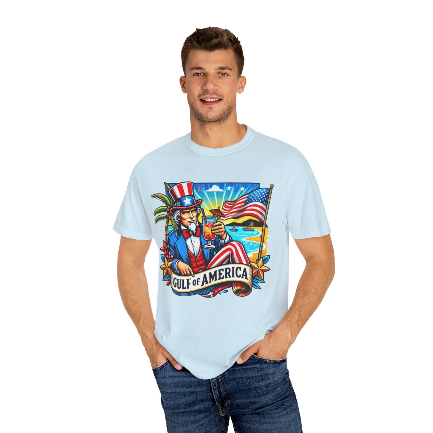 Gulf of America Graphic T-Shirt for Patriotic Summer Vibes