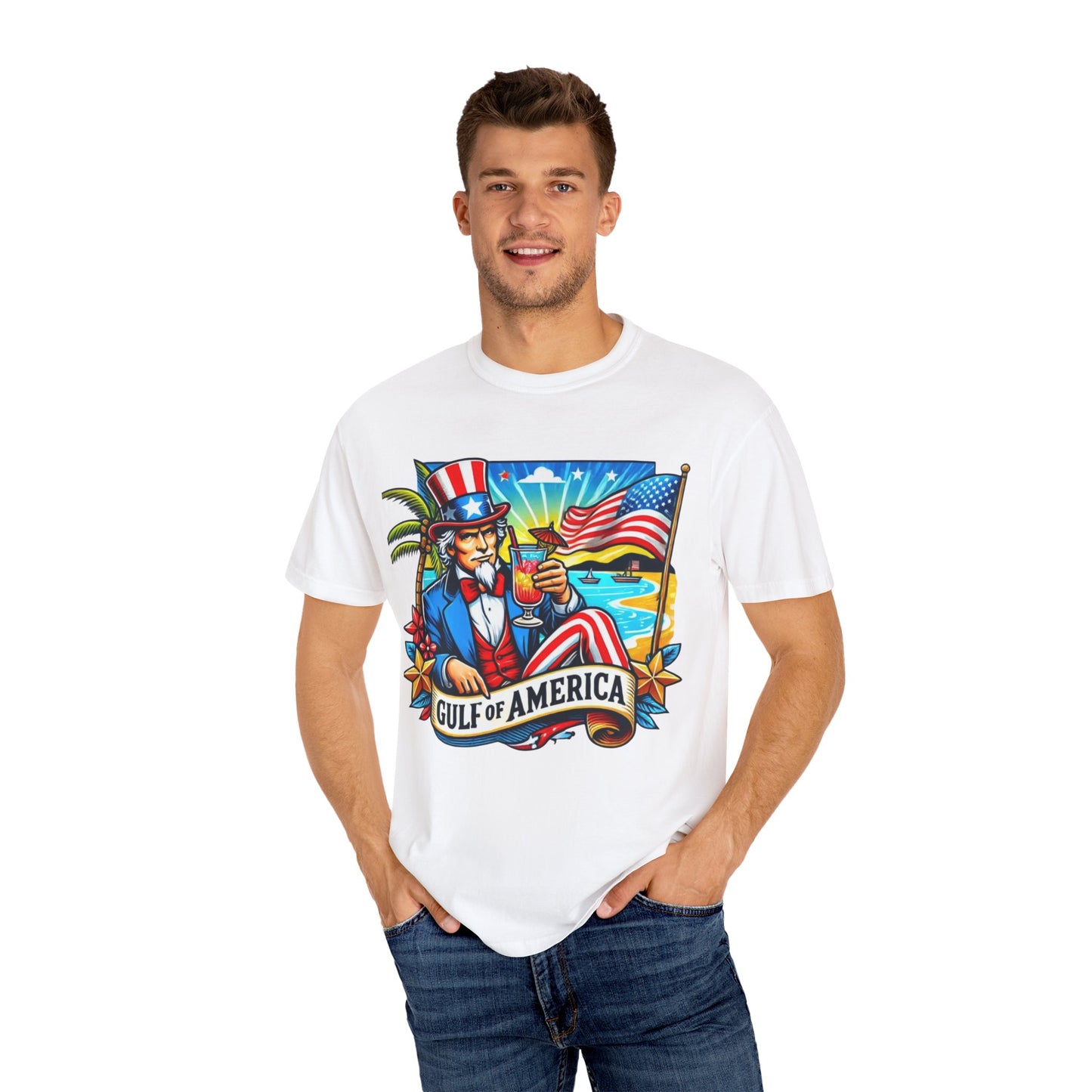 Gulf of America Graphic T-Shirt for Patriotic Summer Vibes