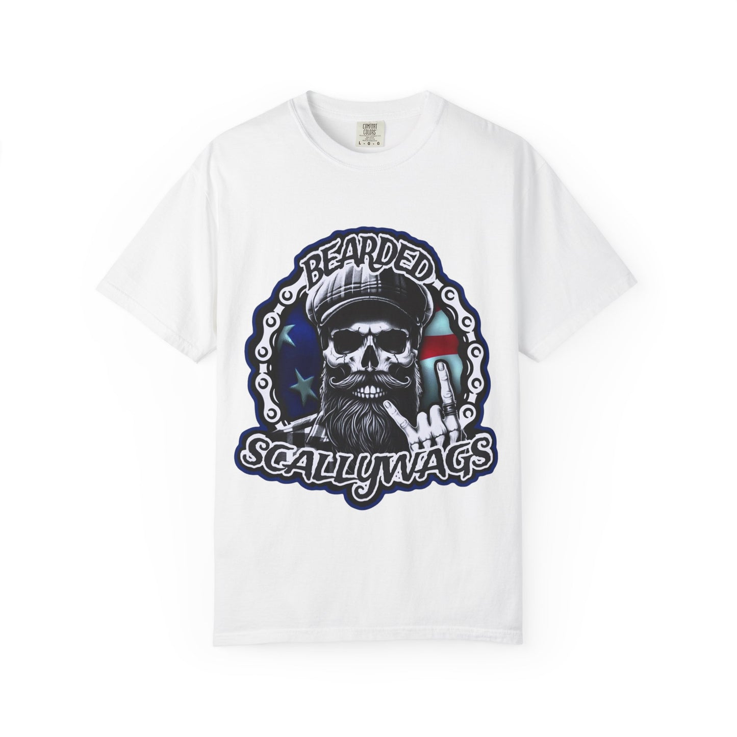 Old Glory T-Shirt | Unisex Garment-Dyed Tee for Pirate Lovers | Beachwear, Gift for Dad, Casual Wear, Festivals, Birthday Present