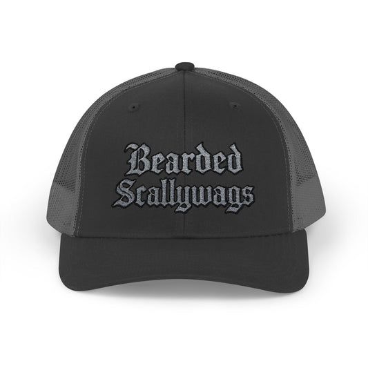 Bearded Scallywags Snapback Trucker Cap - Stylish Hat for Pirates and Adventurers