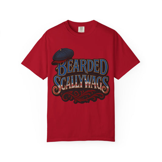 Bearded Scallywags 4th July T-Shirt, Unisex Graphic Tee, Casual Wear, Gift for Beard Lovers, Vintage Style Clothing, Pirate Theme Shirt