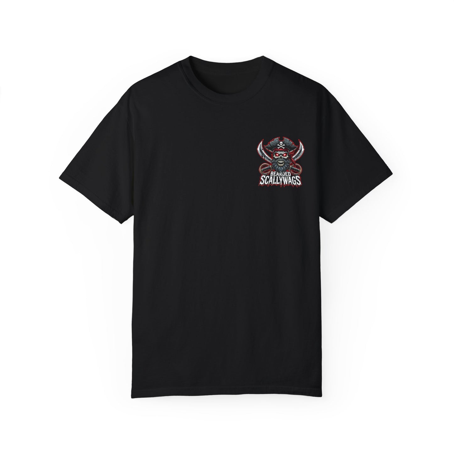 Scallywag Pirate back Garment-Dyed T-shirt