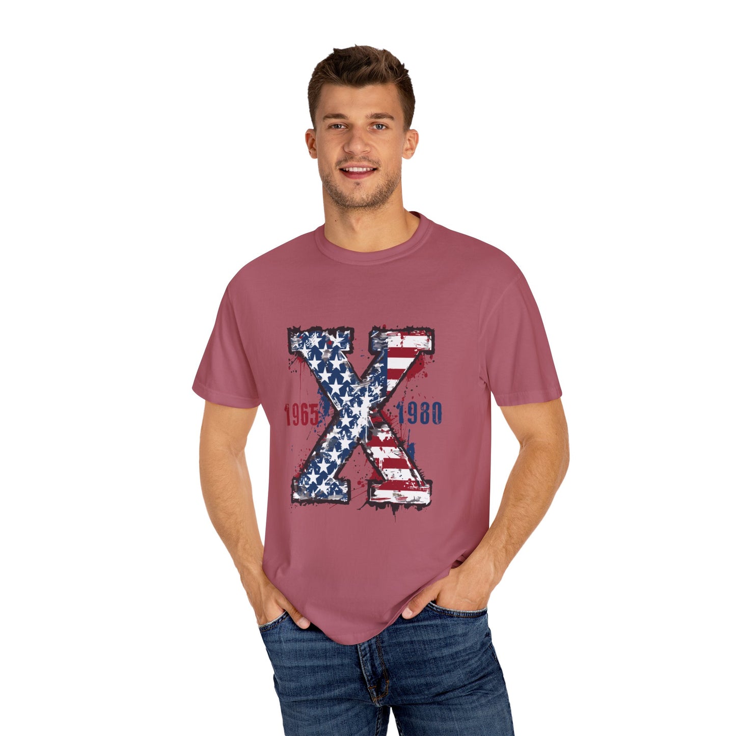 GenX  American Flag Unisex T-Shirt - 1965 1980