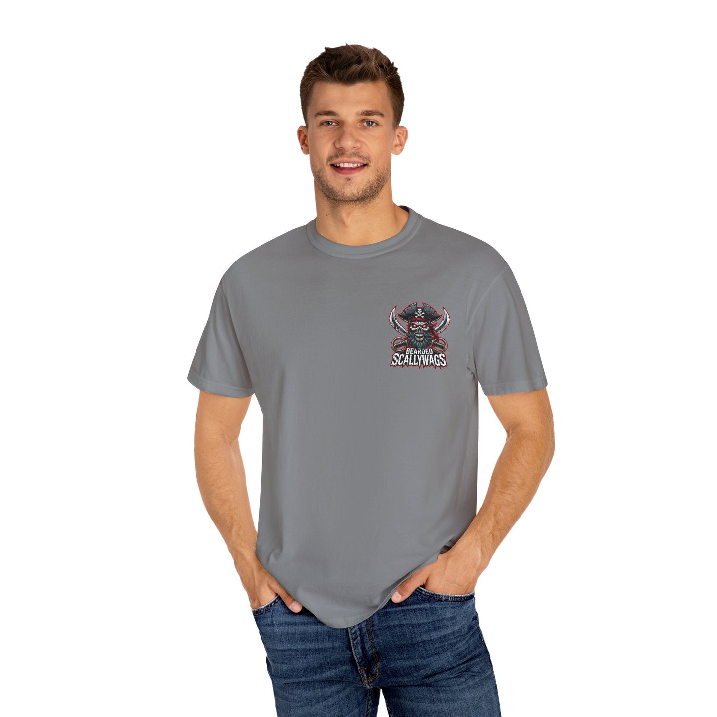 Scallywag Pirate back Garment-Dyed T-shirt