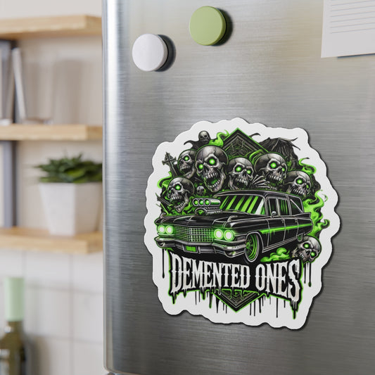 Gothic Car Die-Cut Magnets - Horror Home Decor, Perfect for Halloween, Gift for Auto Enthusiasts, Skulls & Spookiness