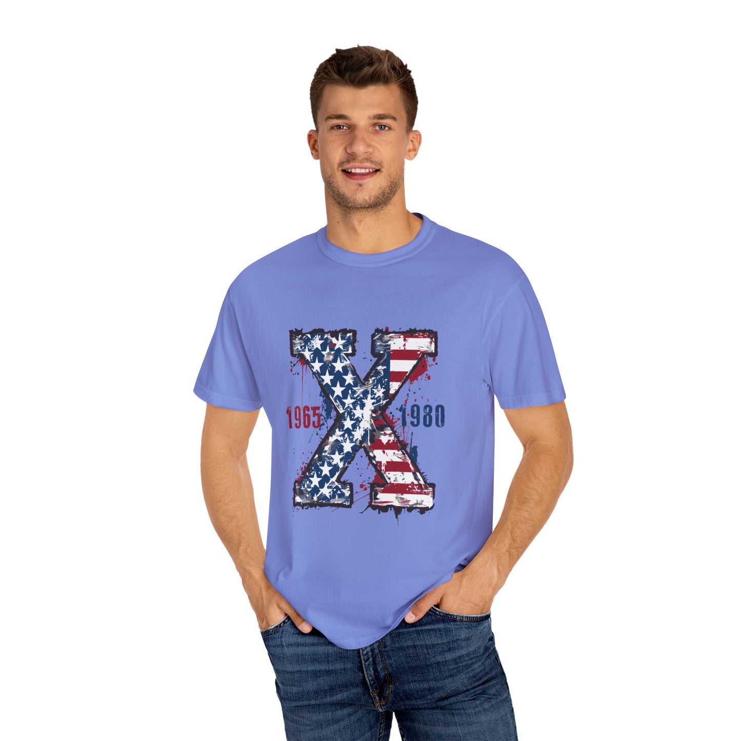 GenX  American Flag Unisex T-Shirt - 1965 1980