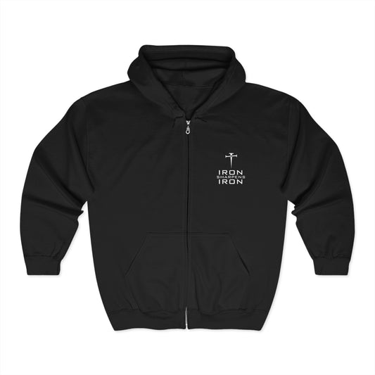 Beards N Bibles Full Zip Hoodie - Beards & Bibles Design for Faith & Family
