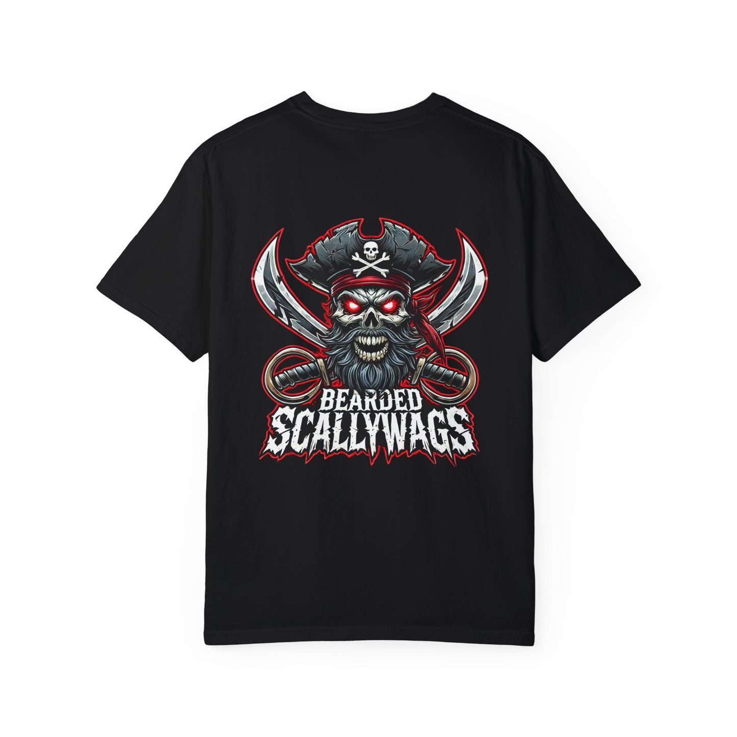 Scallywag Pirate back Garment-Dyed T-shirt