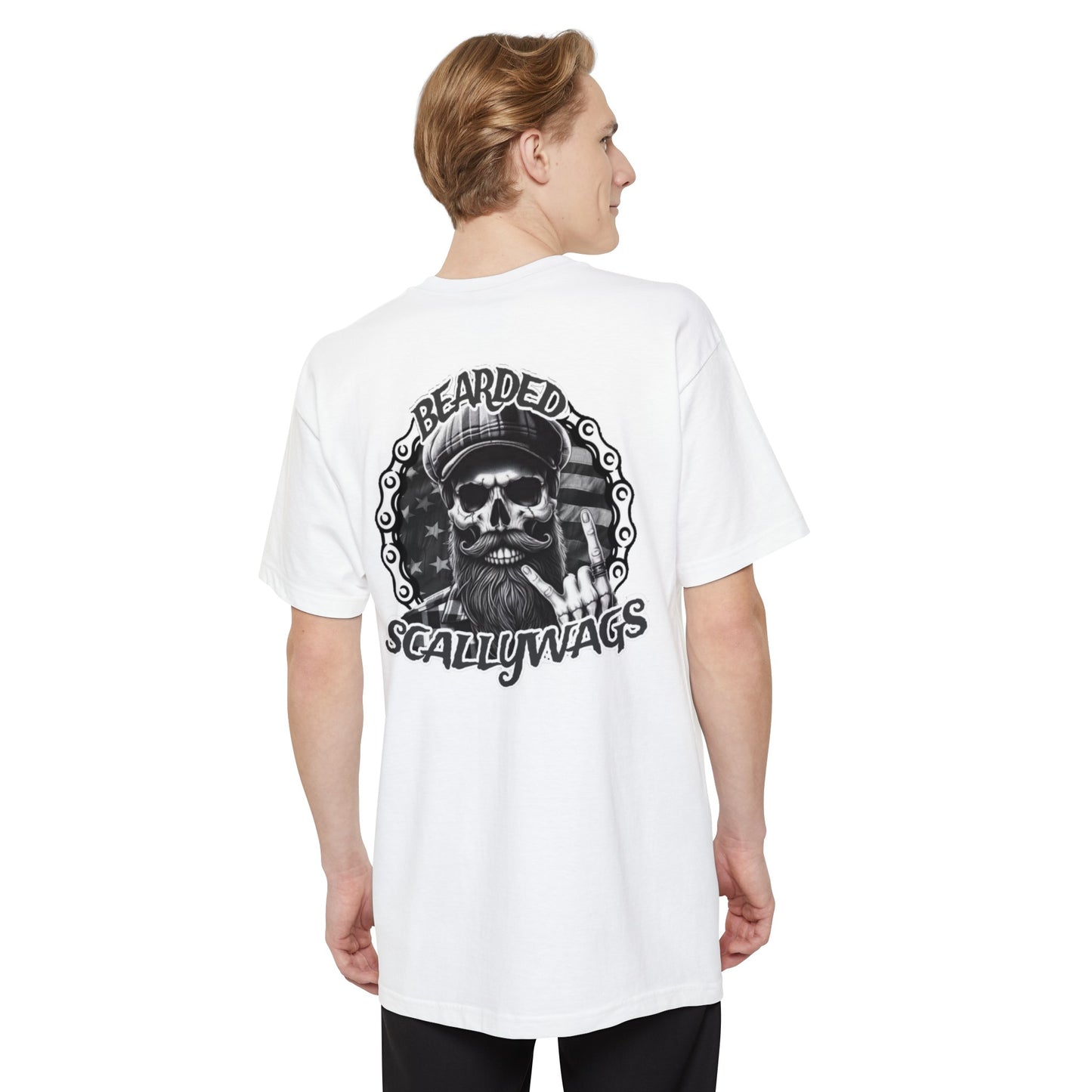 Bones Back Print Tall Beefy-T® T-Shirt