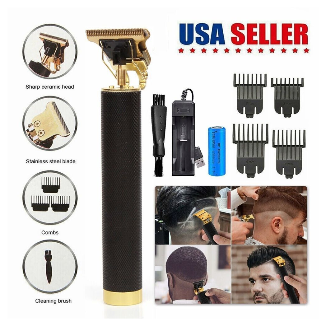 Professional Trimmer Hair Clippers Cutting Beard Cordless Barber Shaving Machine
