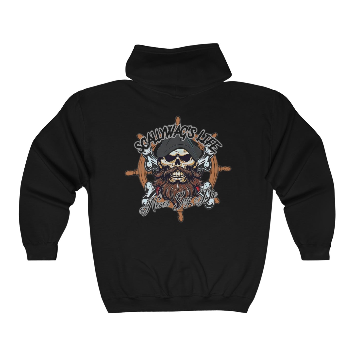 Never Say Die Full Zip Hooded Sweatshirt