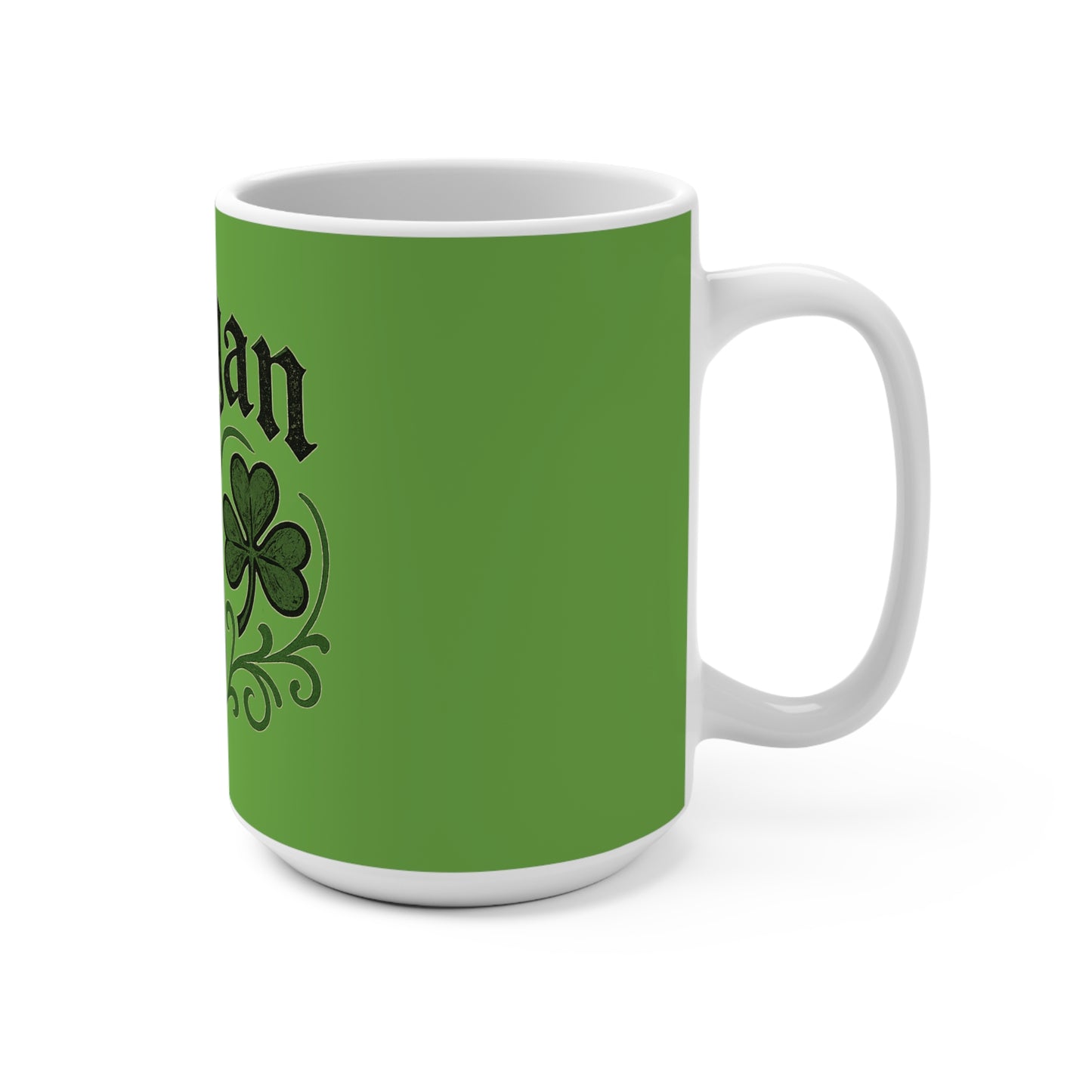 Hooligan Mug, Green Whiskey Cup, Irish Celebration Drinkware, Funny Gift for Fools, Party or Home Decor