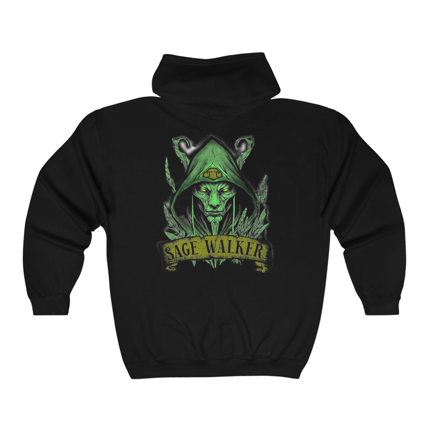 Sage Walker Green Heavy Blend™ Full Zip Hooded Sweatshirt