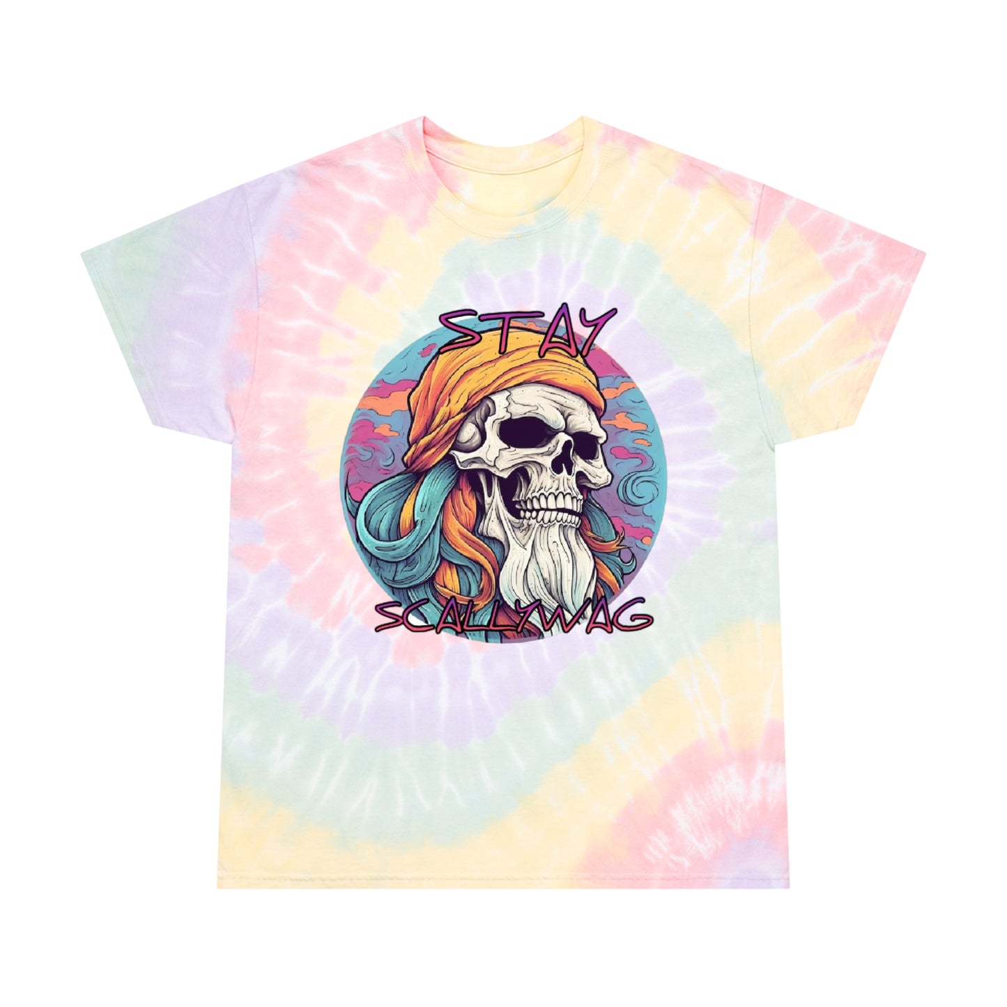 Stay Scallywag Tie-Dye Tee, Spiral