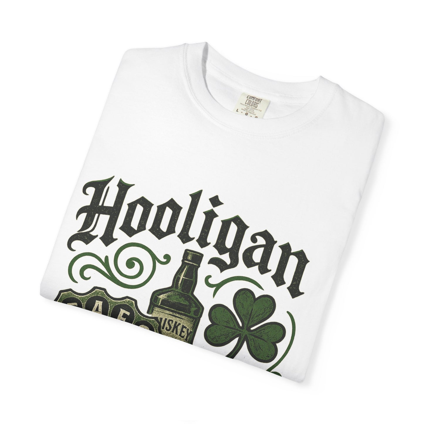 Hooligan T-shirt, Vintage Irish Tee, Unisex Funny Top, Casual Wear, Pub Crawl Outfit, Green Beer Shirt