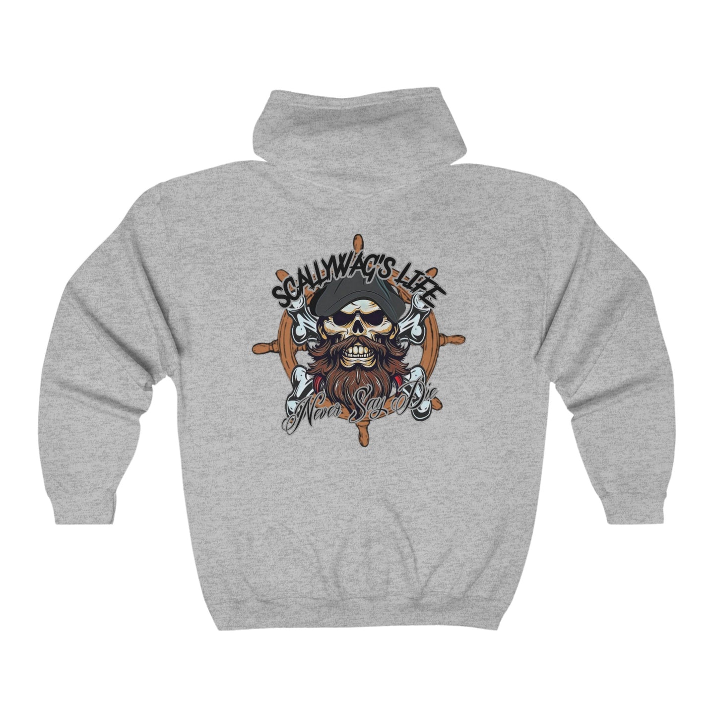 Never Say Die Full Zip Hooded Sweatshirt