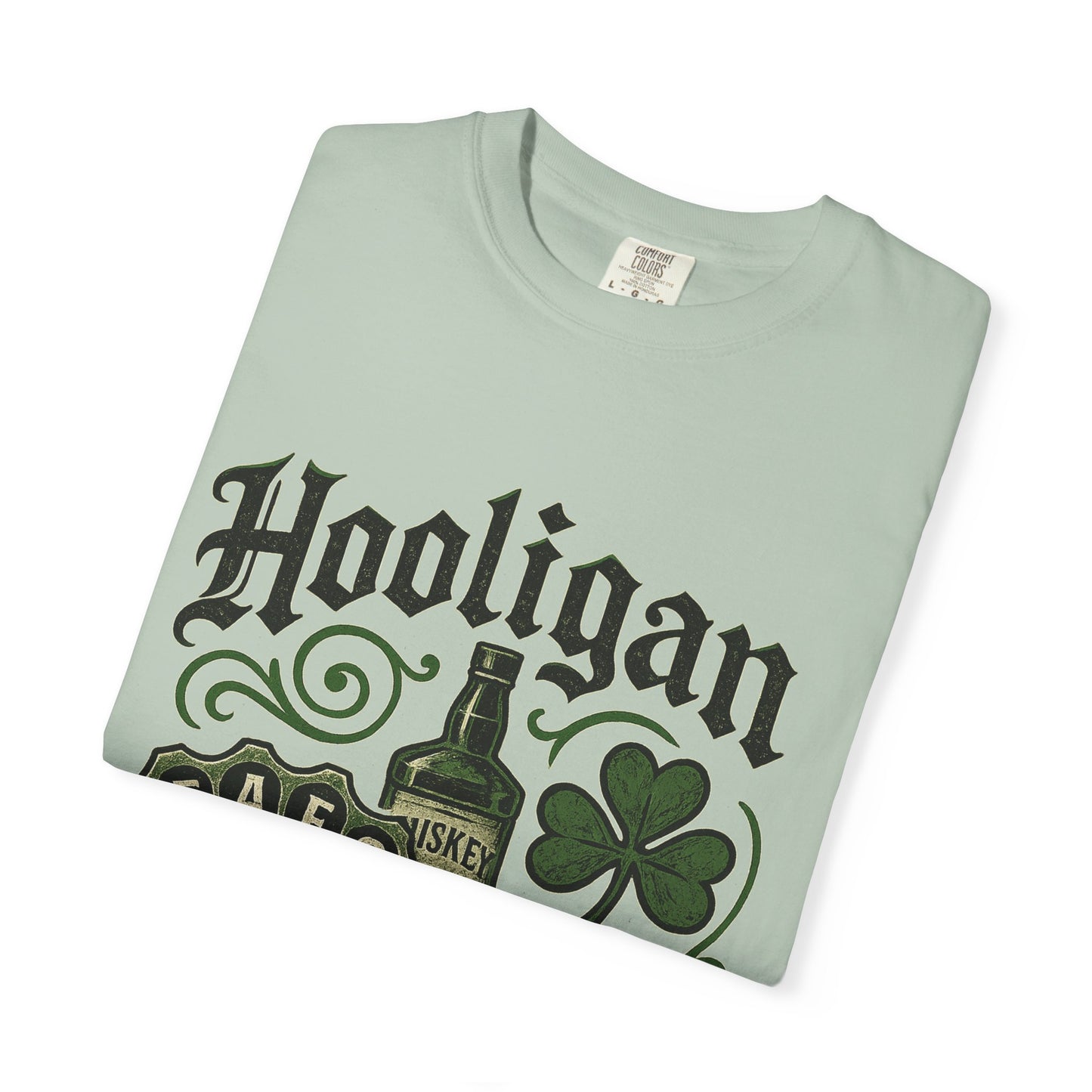 Hooligan T-shirt, Vintage Irish Tee, Unisex Funny Top, Casual Wear, Pub Crawl Outfit, Green Beer Shirt